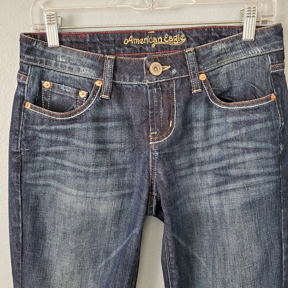 American Eagle Hipster lightly distressed Jeans 4 - Picture 2 of 7
